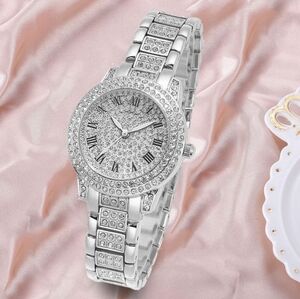 "Iced" Rhinestone Quartz Watch *Comes With Free Gift*